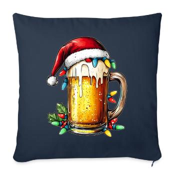 Craft Beer Brewer Brewery Home Brewery Christmas - Sofa pillowcase 17,3'' x 17,3'' (45 x 45 cm) - navy - Front