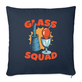 Glass Worker Cadre - Sofa pillowcase 17,3'' x 17,3'' (45 x 45 cm) - navy - Front