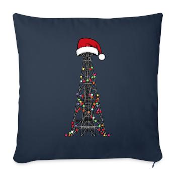 Ham Radio Operator Amateur Radio Weihnachtsmütze - Sofakissenbezug 45 x 45 cm - Navy - Vorne