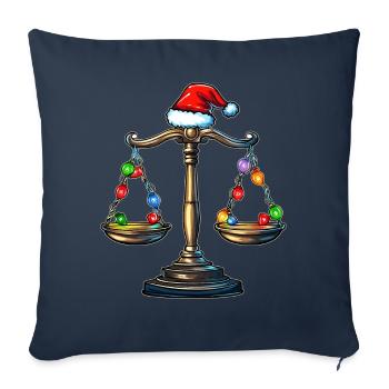 Libra of Justice Future Lawyer Lawyer - Sofa pillowcase 17,3'' x 17,3'' (45 x 45 cm) - navy - Front