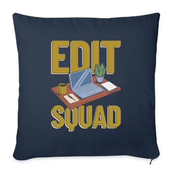 Editor Squad - Sofa pillowcase 17,3'' x 17,3'' (45 x 45 cm) - navy - Front