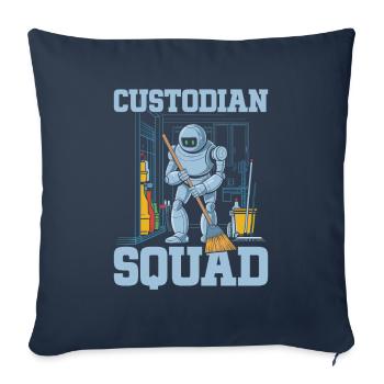 Custodian Bank Cadre - Sofa pillowcase 17,3'' x 17,3'' (45 x 45 cm) - navy - Front