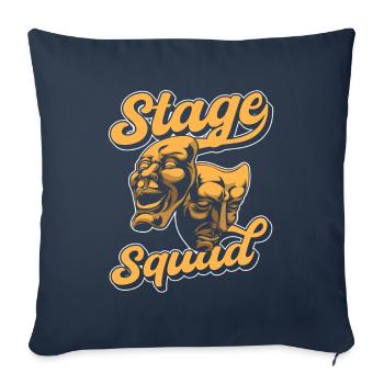 Équipe d’acteurs - Housse de coussin décorative 45 x 45 cm - bleu marine - Devant