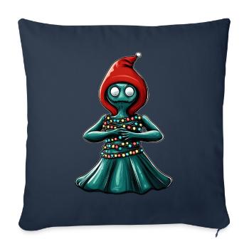 Flatwoods Monster Cryptid Cryptozoology - Sofa pillowcase 17,3'' x 17,3'' (45 x 45 cm) - navy - Front