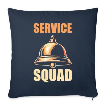 Équipe de conciergerie - Housse de coussin décorative 45 x 45 cm - bleu marine - Devant