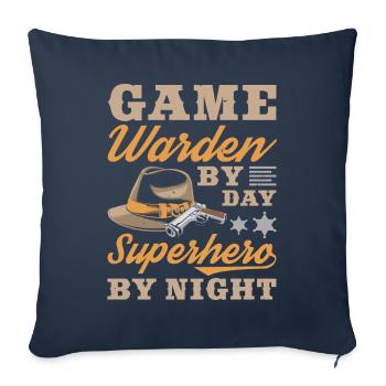 Gamekeeper - Sofa pillowcase 17,3'' x 17,3'' (45 x 45 cm) - navy - Front
