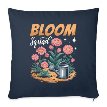 Escouade de jardiniers - Housse de coussin décorative 45 x 45 cm - bleu marine - Devant