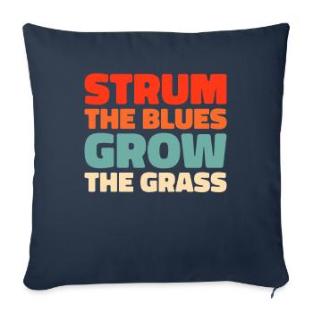 Banjo - Housse de coussin décorative 45 x 45 cm - bleu marine - Devant