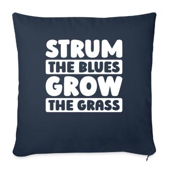 Banjo - Housse de coussin décorative 45 x 45 cm - bleu marine - Devant