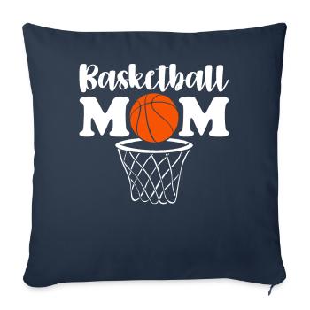 Basketball Maman Maman - Housse de coussin décorative 45 x 45 cm - bleu marine - Devant