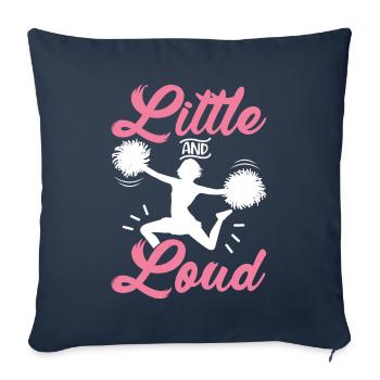 Cheerleading drôle pom-pom girl Cheer Squad Klei - Housse de coussin décorative 45 x 45 cm - bleu marine - Devant