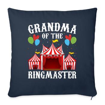 Grandma of the Ringmaster Circus Party Carnival - Sofa pillowcase 17,3'' x 17,3'' (45 x 45 cm) - navy - Front