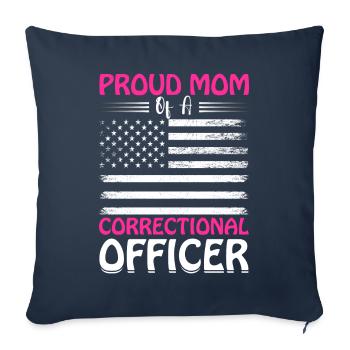 Stolze Mutter eines Justizvollzugsbeamten Justizvo - Sofakissenbezug 45 x 45 cm - Navy - Vorne