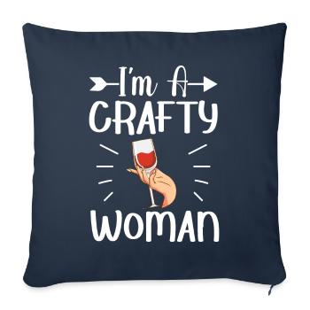 Lustiges Craft Beer Hopfen Hausgebräu Ich bin eine - Sofakissenbezug 45 x 45 cm - Navy - Vorne