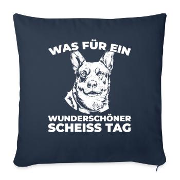 Australischer Rinderhund - Sofakissenbezug 45 x 45 cm - Navy - Vorne