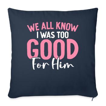 Funny divorce divorce party celebration was too good - Sofa pillowcase 17,3'' x 17,3'' (45 x 45 cm) - navy - Front
