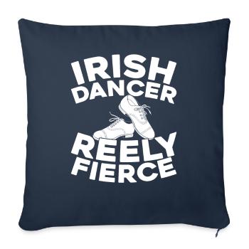 Danse Irlandaise Irischer Tanz - Housse de coussin décorative 45 x 45 cm - bleu marine - Devant