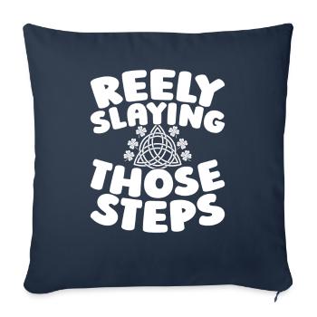 Danse Irlandaise Irischer Tanz - Housse de coussin décorative 45 x 45 cm - bleu marine - Devant