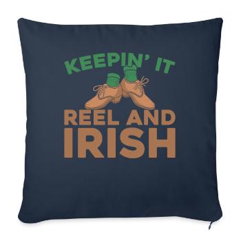 Irish Dance Irischer Tanz - Sofakissenbezug 45 x 45 cm - Navy - Vorne