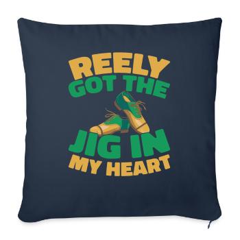 Irish Dance Irischer Tanz - Sofakissenbezug 45 x 45 cm - Navy - Vorne