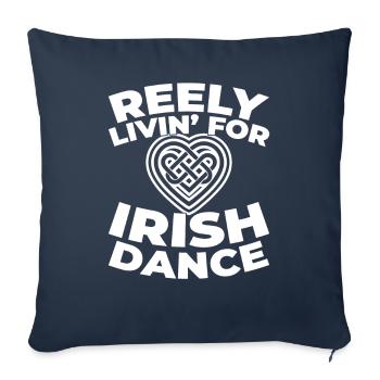 Irish Dance Irischer Tanz - Sofakissenbezug 45 x 45 cm - Navy - Vorne