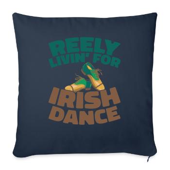 Irish Dance Irischer Tanz - Sofa pillowcase 17,3'' x 17,3'' (45 x 45 cm) - navy - Front
