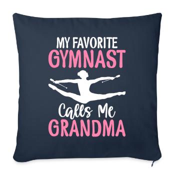 Lieblingsturnerin nennt mich Oma - Sofakissenbezug 45 x 45 cm - Navy - Vorne