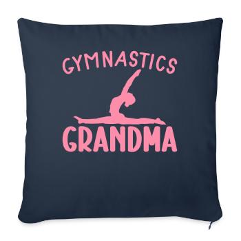 Gymnastik Oma Turnerin Akrobatin Oma - Sofakissenbezug 45 x 45 cm - Navy - Vorne