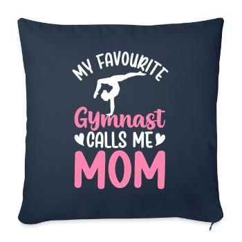 Lieblingsturnerin nennt mich Mama - Sofakissenbezug 45 x 45 cm - Navy - Vorne
