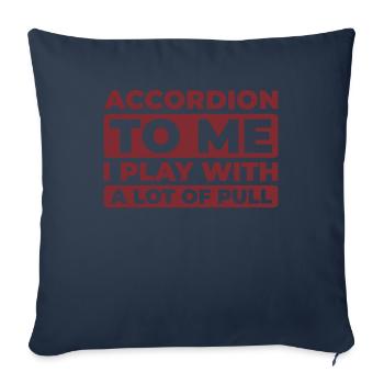 Akkordeon - Sofakissenbezug 45 x 45 cm - Navy - Vorne