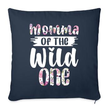 Momma the Wild an Arborist 1 year old - Sofa pillowcase 17,3'' x 17,3'' (45 x 45 cm) - navy - Front