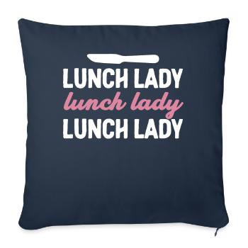 Mittagsfrau Cafeteriaangestellte - Sofakissenbezug 45 x 45 cm - Navy - Vorne