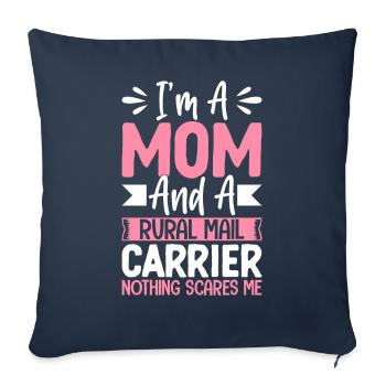 Mail Lady Mom Mail Postal Worker On - Sofa pillowcase 17,3'' x 17,3'' (45 x 45 cm) - navy - Front