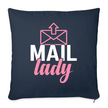 Postdame Postbeamter Arbeiter - Sofakissenbezug 45 x 45 cm - Navy - Vorne