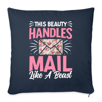 Postal Service Postal Worker Postwoman Beauty - Sofa pillowcase 17,3'' x 17,3'' (45 x 45 cm) - navy - Front
