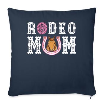 Rodeo Mom Western Country Bull Rider - Sofa pillowcase 17,3'' x 17,3'' (45 x 45 cm) - navy - Front