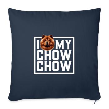 Ich liebe meinen Chow Chow - Sofakissenbezug 45 x 45 cm - Navy - Vorne