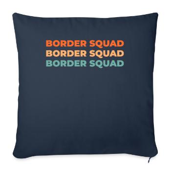 Enseignant de maternelle Assistante maternelle Kader - Housse de coussin décorative 45 x 45 cm - bleu marine - Devant