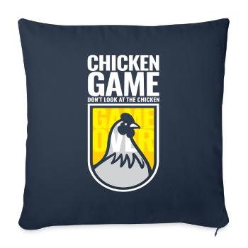 Chicken Game Don´t Look At The Chicken - Sofakissenbezug 45 x 45 cm - Navy - Vorne