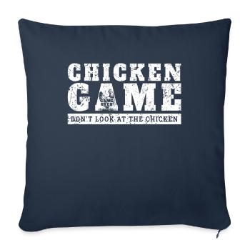 Chicken Game Don´t Look At The Chicken - Sofakissenbezug 45 x 45 cm - Navy - Vorne