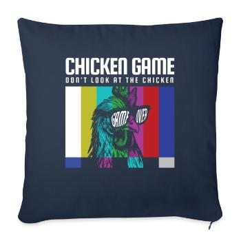 Chicken Game Don´t Look At The Chicken - Sofakissenbezug 45 x 45 cm - Navy - Vorne