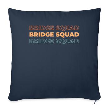 Cadre de plongeurs commerciaux - Housse de coussin décorative 45 x 45 cm - bleu marine - Devant
