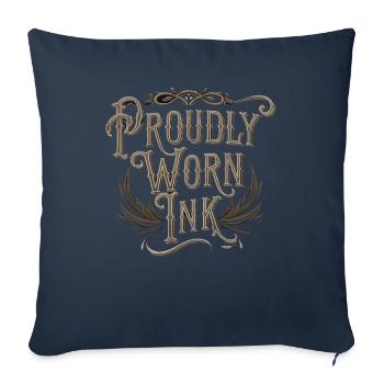 Studio de tatouage Artiste tatoueur Idées de tatouage - Housse de coussin décorative 45 x 45 cm - bleu marine - Devant