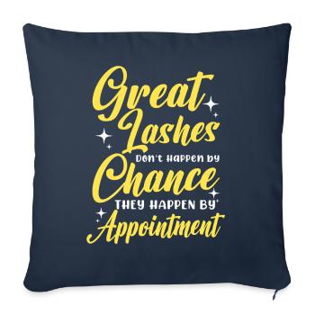 Wimpernkünstlerin Wimpernliebhaberin Tolle Wimpern - Sofakissenbezug 45 x 45 cm - Navy - Vorne