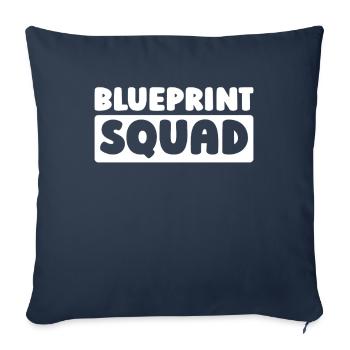 Enseignant de maternelle Assistante maternelle Kader - Housse de coussin décorative 45 x 45 cm - bleu marine - Devant