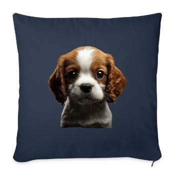 Cavalier King Charles - Sofakissenbezug 45 x 45 cm - Navy - Vorne
