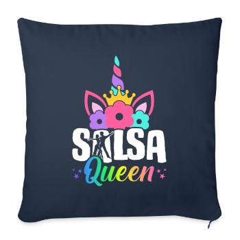 Salsa Queen Salsa-Tänzerin Salsa-Tanz Illustration - Sofakissenbezug 45 x 45 cm - Navy - Vorne