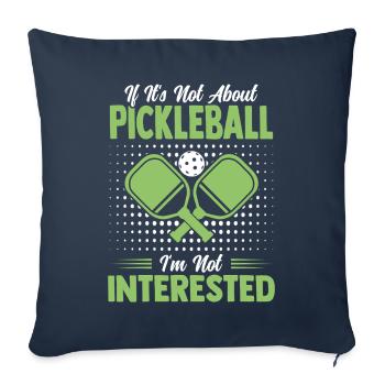 Funny Pickleball Saying Tennis Gift - Sofa pillowcase 17,3'' x 17,3'' (45 x 45 cm) - navy - Front