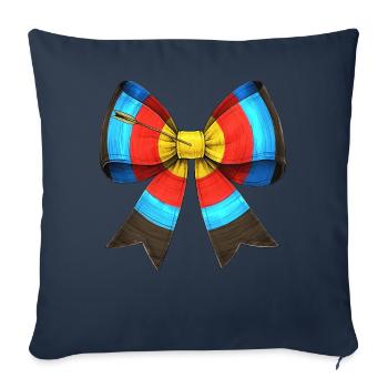 Coquette Bogen Bogenschießen Bogen und Pfeil - Sofakissenbezug 45 x 45 cm - Navy - Vorne