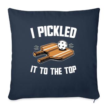 I Pickled It To The Top Pickleball Gift - Sofa pillowcase 17,3'' x 17,3'' (45 x 45 cm) - navy - Front